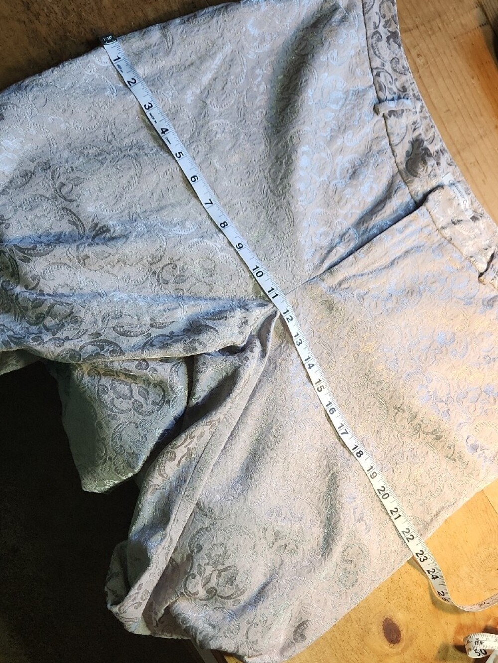 Coldwater Creek Light Lavender Jacquard Slacks, Sz 14 - Picture 8 of 14